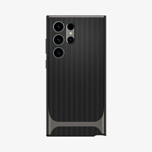 ACS05626 - Galaxy S23 Ultra Case Neo Hybrid in black showing the back